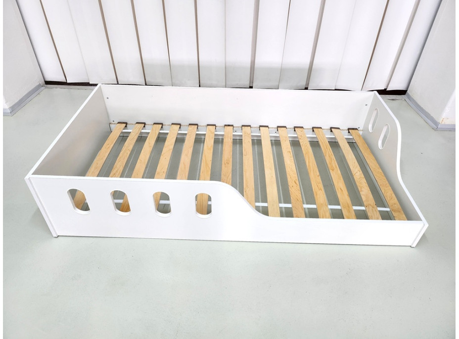 SESTAVENO: Dětská Montessori postel COCO 160x80 cm - bílá, levá