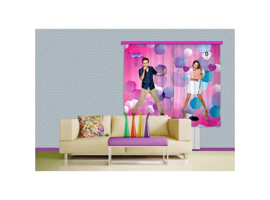 Dětský závěs DISNEY VIOLETTA ZPÍVÁ 280x245 cm