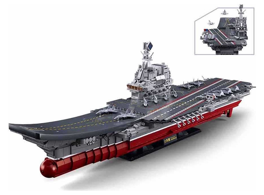 Sluban Model Bricks M38-B1189 Letadlová loď Shandong