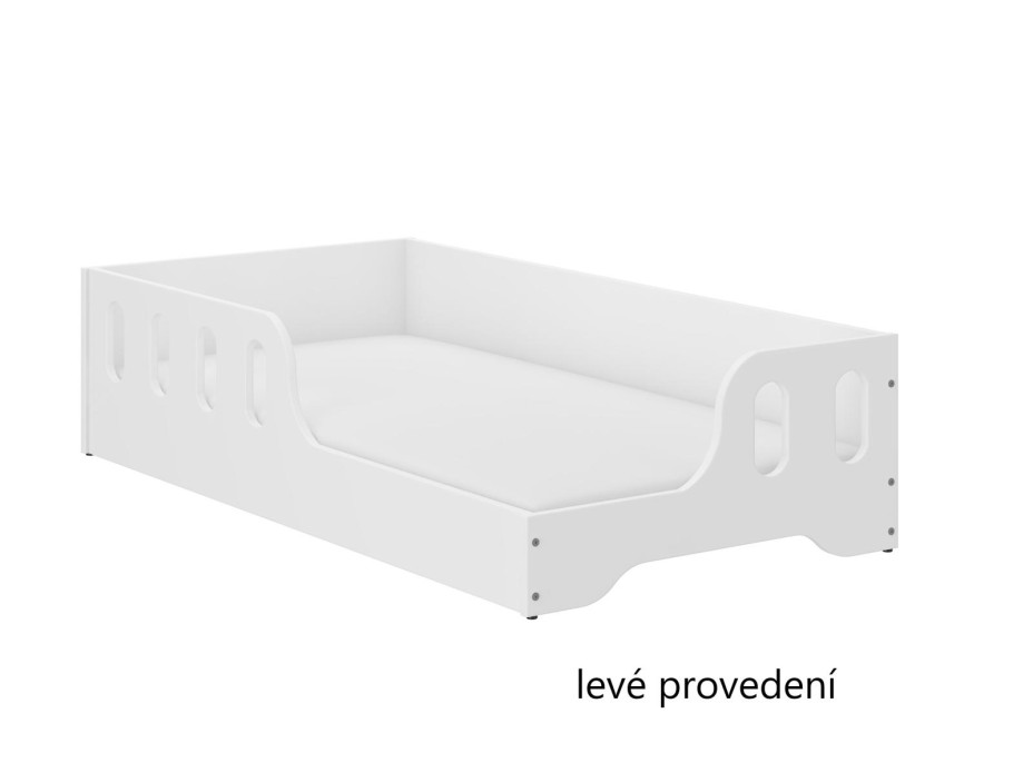 SESTAVENO: Dětská Montessori postel COCO 160x80 cm - bílá, levá