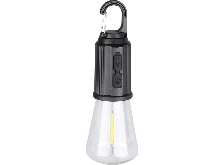 Solight LED nabíjecí žárovka Camping, 100lm, Li-Ion, display box