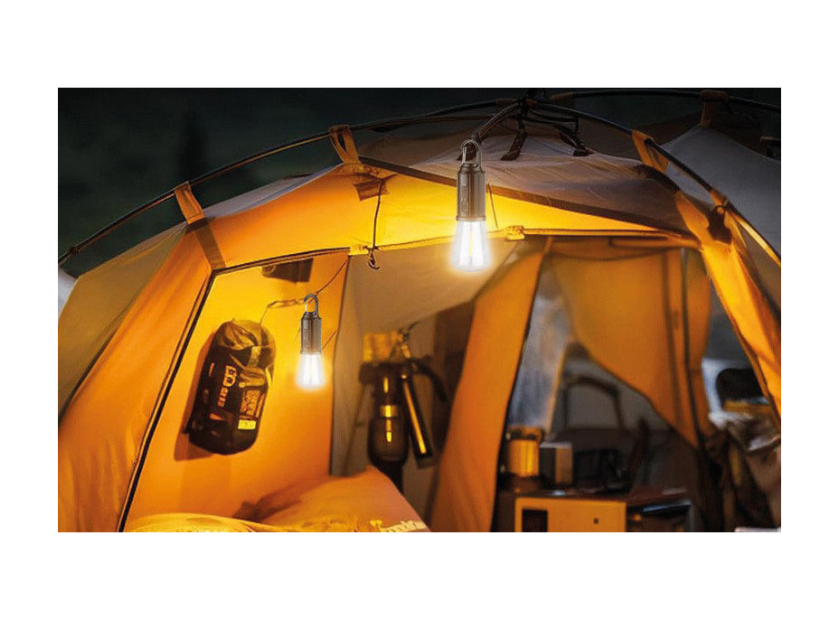 Solight LED nabíjecí žárovka Camping, 100lm, Li-Ion, display box