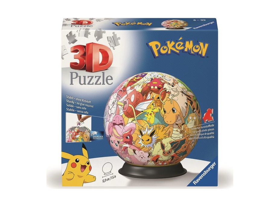 RAVENSBURGER 3D Puzzleball Pokémoni 72 dílků