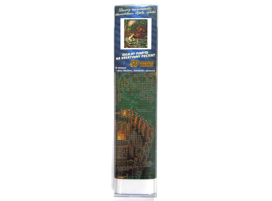 NORIMPEX Diamantové malování Rybářská chata 30x40cm