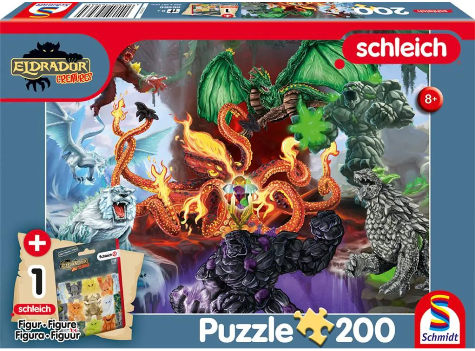 SCHMIDT Puzzle Eldrador: Zlá stvoření 200 dílků + figurka Schleich
