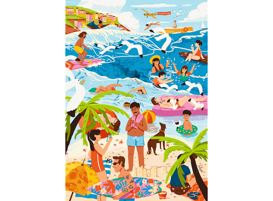 TREFL Puzzle Premium Plus The Art of Colour: V horkém létě 1000 dílků