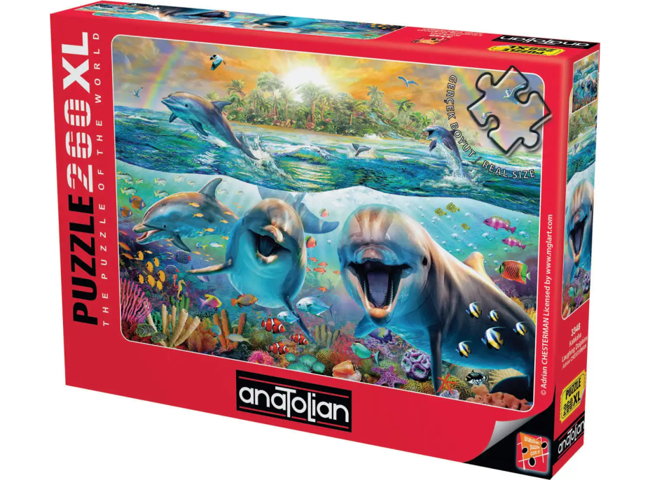ANATOLIAN Puzzle Smějící se delfíni XL 260 dílků