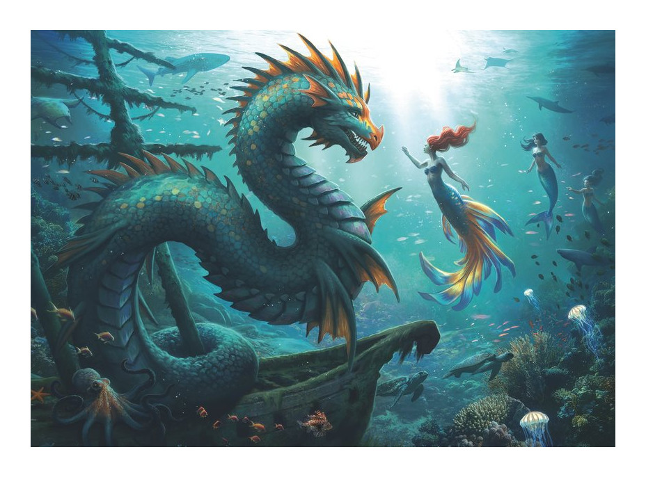 RAVENSBURGER Puzzle Tajemství mořských příšer 1000 dílků