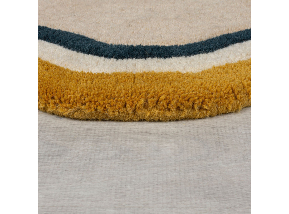 Kusový koberec Wool Scallop Leo Border Multi