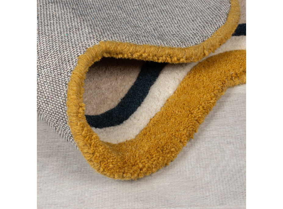 Kusový koberec Wool Scallop Leo Border Multi