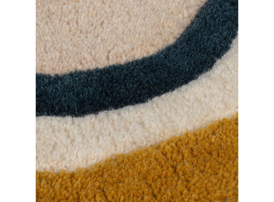 Kusový koberec Wool Scallop Leo Border Multi