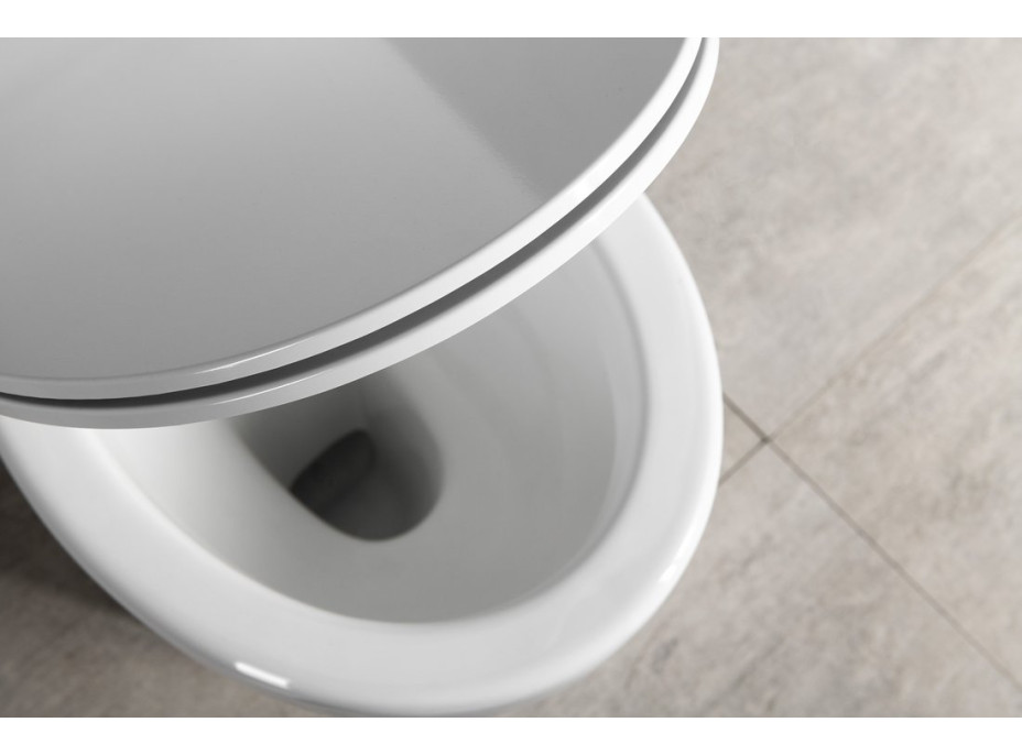 Aqualine MANUEL WC kombi, dvojtlačítko 3/6l, spodní odpad, bílá PS8814