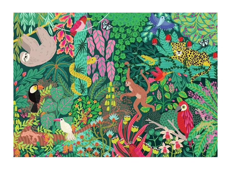 RAVENSBURGER Puzzle Kouzelný deštný prales 1000 dílků