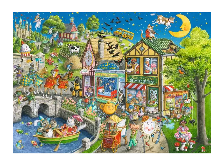 RAVENSBURGER Puzzle Mother Gooseville 1000 dílků
