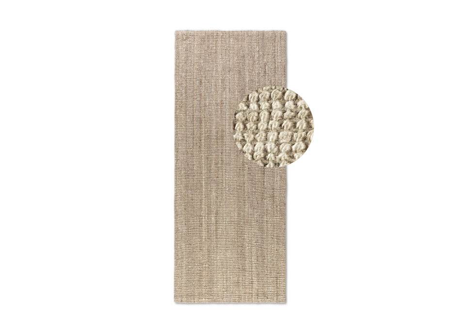 Běhoun Bouclé Jute 105973 Ivory White