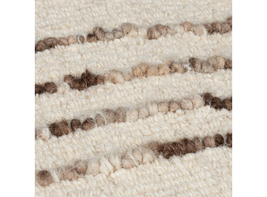 Kusový koberec Memphis Abstract Swirl Natural/Brown