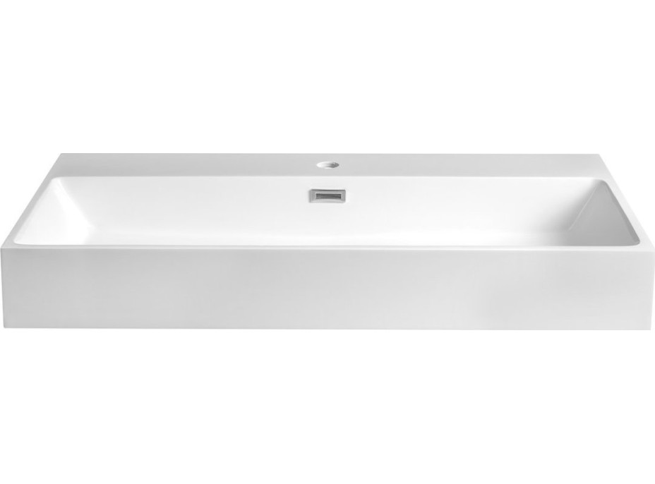 Sapho AQUATIC umyvadlo, litý mramor, 90x46cm, bílá AT090