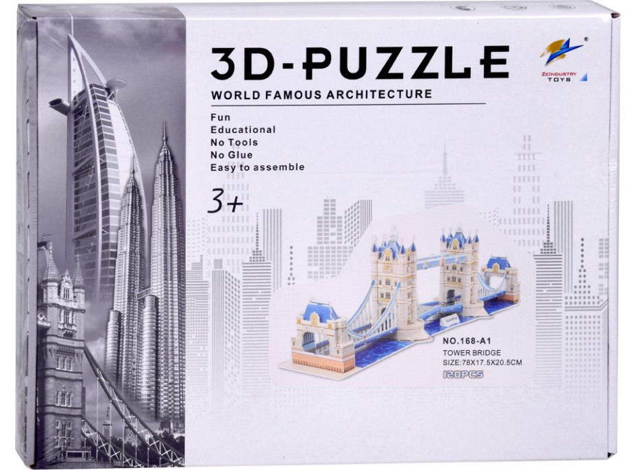 JOKOMISIADA 3D puzzle Tower Bridge 120 dílků