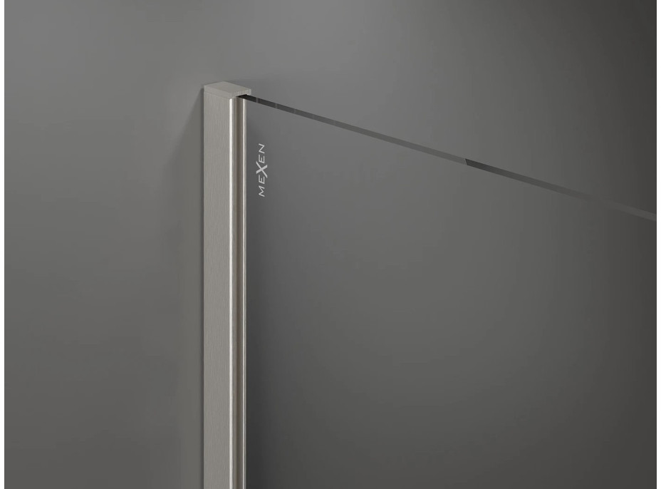 Fixační profilová lišta ke sprchové zástěně MEXEN KIOTO - inox
