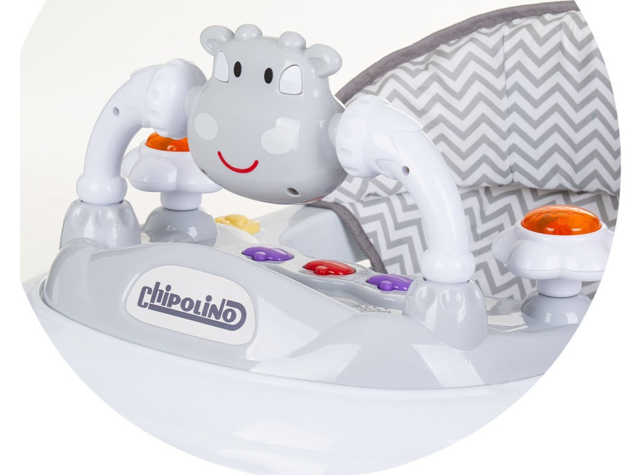 CHIPOLINO Chodítko interaktivní Little Cow Grey