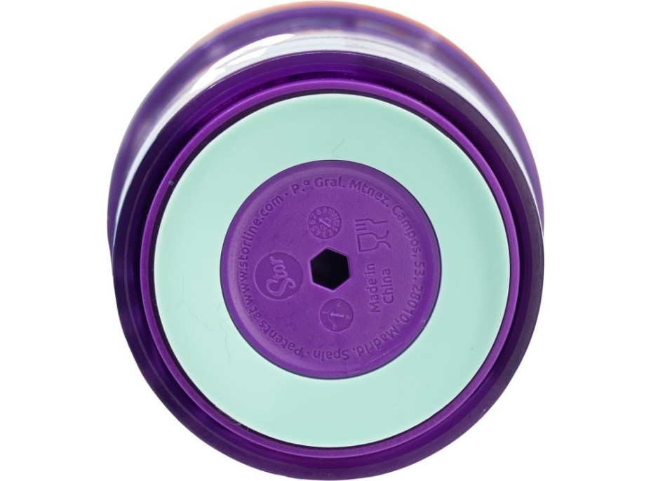 STOR Hrneček s protiskluzovým dnem 410 ml Stitch