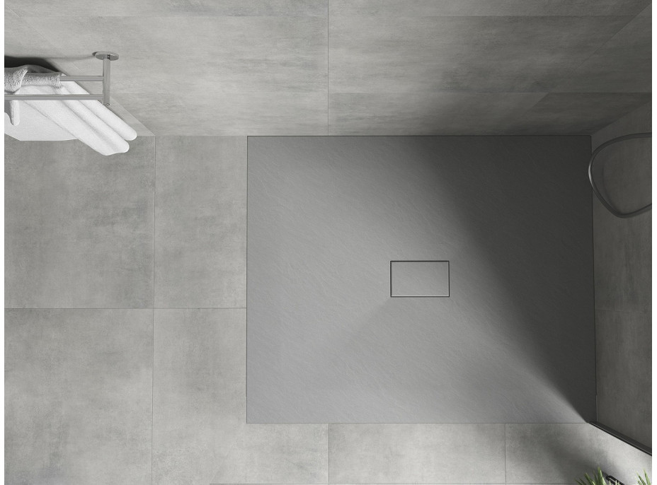 Sprchová SMC vanička MEXEN HUGO 100x120 cm - šedá, 42611012