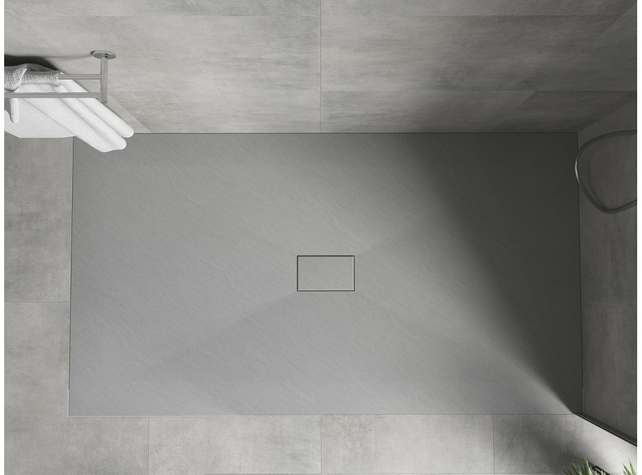 Sprchová SMC vanička MEXEN HUGO 100x150 cm - šedá, 42611015