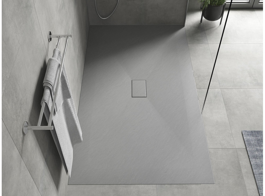 Sprchová SMC vanička MEXEN HUGO 100x170 cm - šedá, 42611017