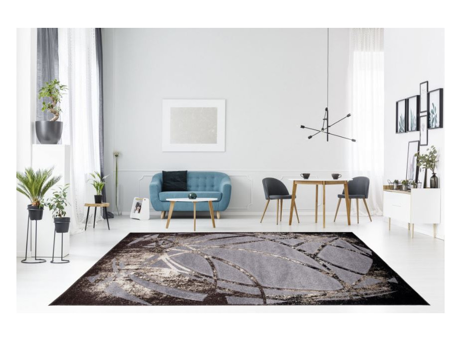 Moderní kusový koberec MATRA šedý H105A