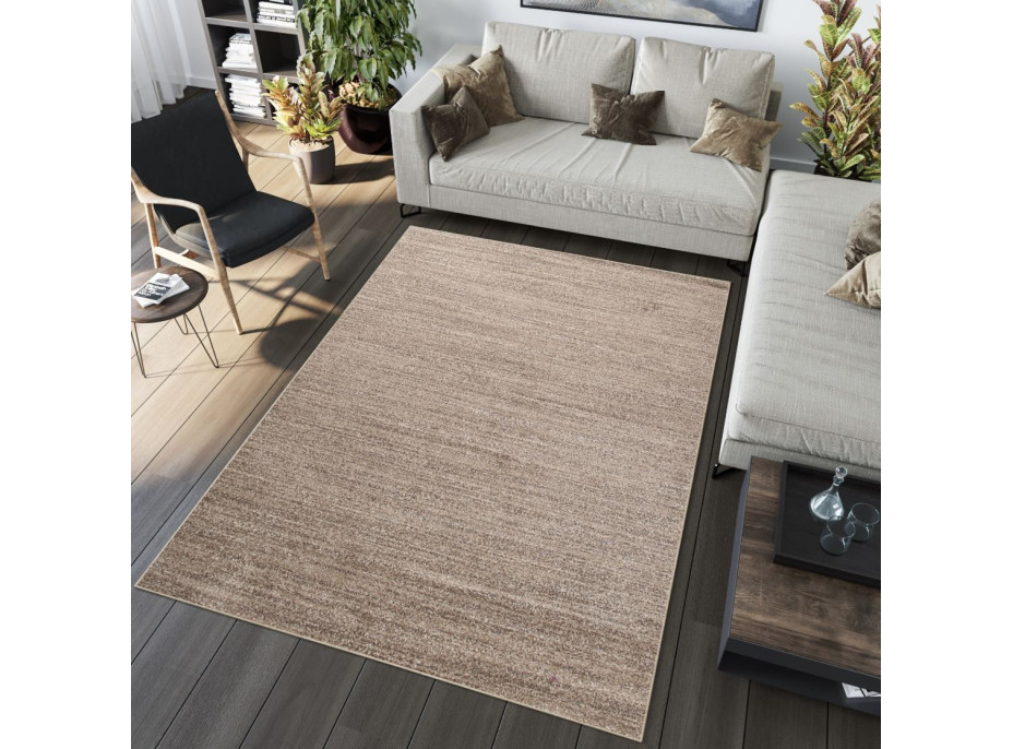 Kusový koberec SARI Mono - béžový