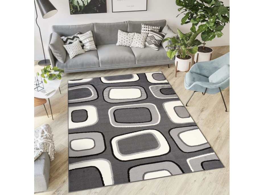 Kusový koberec TAPIS Pave - šedý