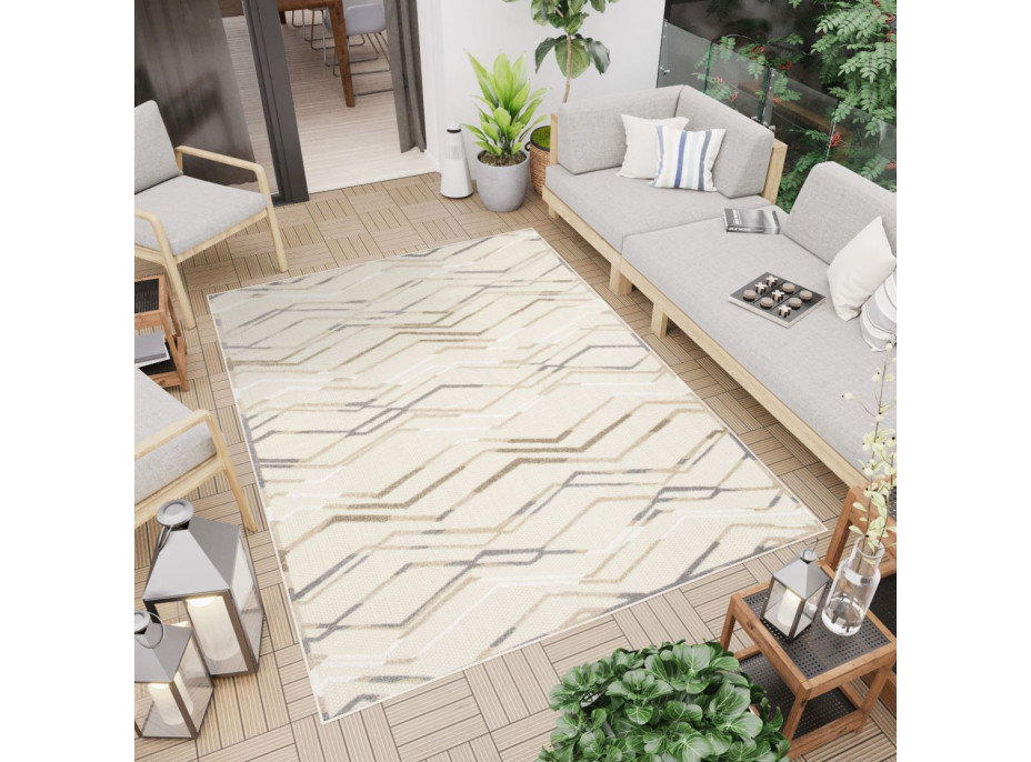 Kusový koberec AVENTURA Pattern - krémový/béžový