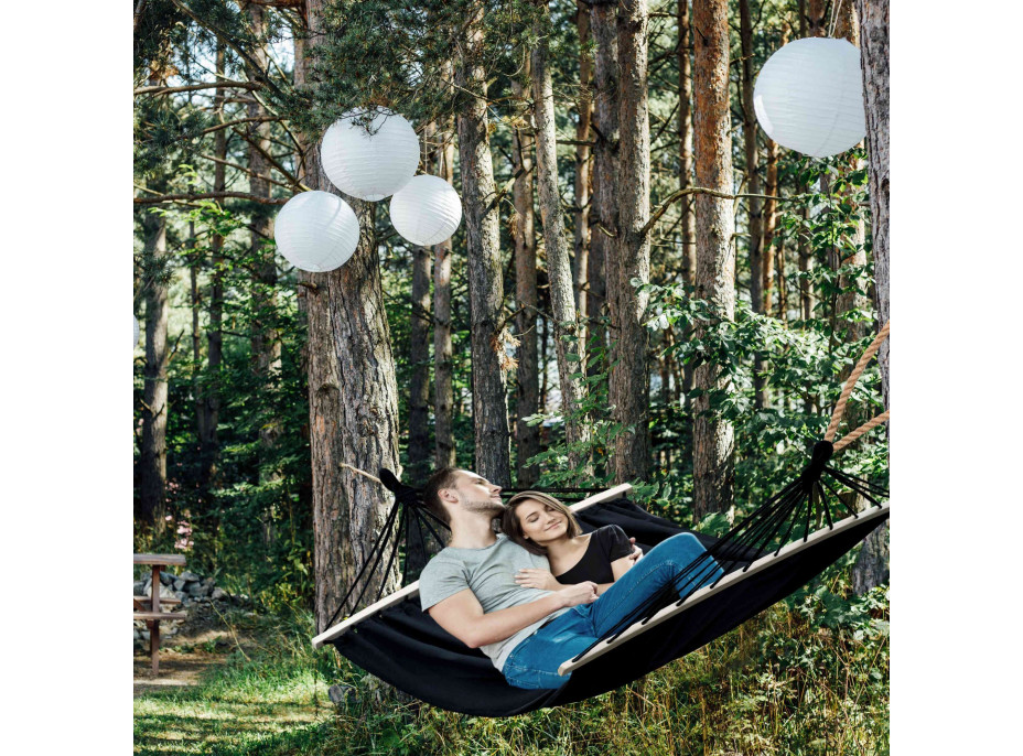 Závěsná houpací síť ULTIMATE XXL 200x150 cm - grafitová