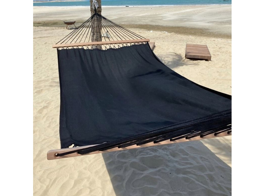 Závěsná houpací síť ULTIMATE XXL 200x150 cm - grafitová