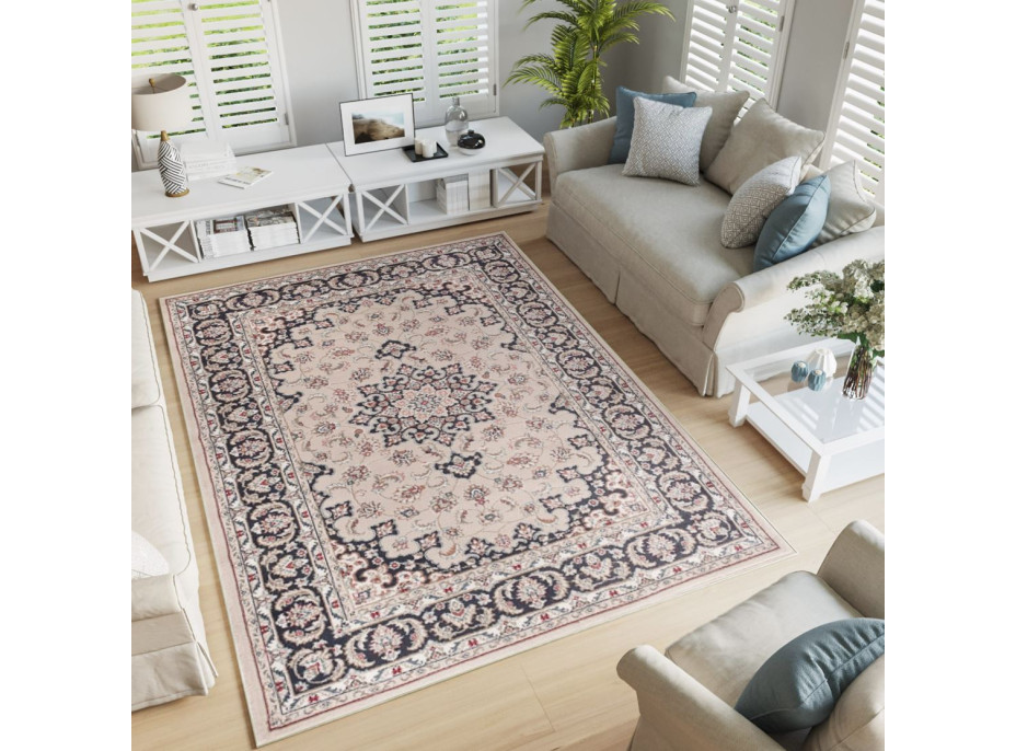 Kusový koberec COLORADO Rosette - světle béžový