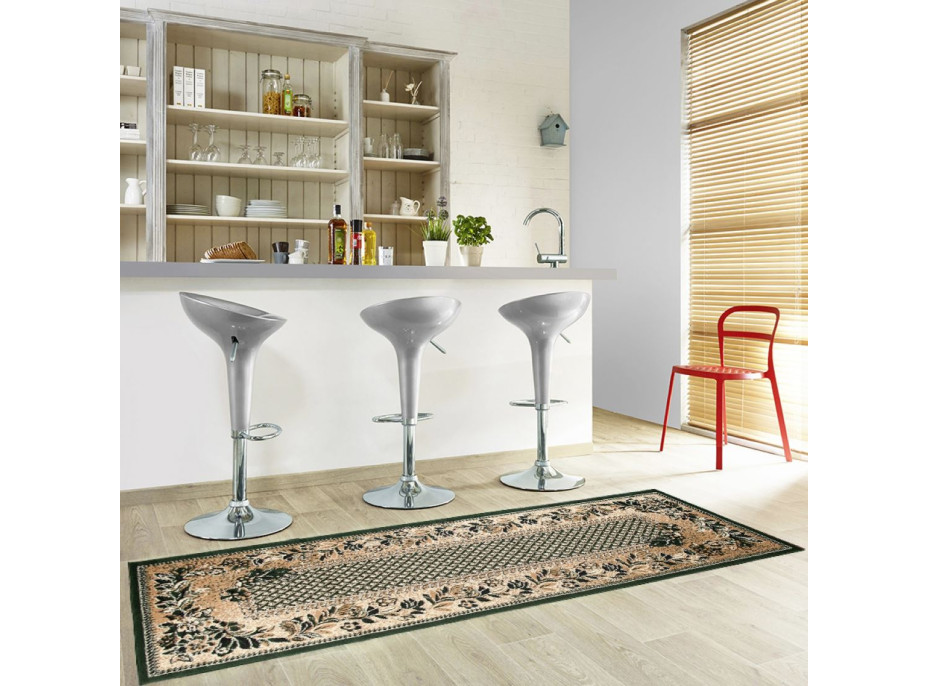 Běhoun ATLAS flora - tmavě béžový/zelený