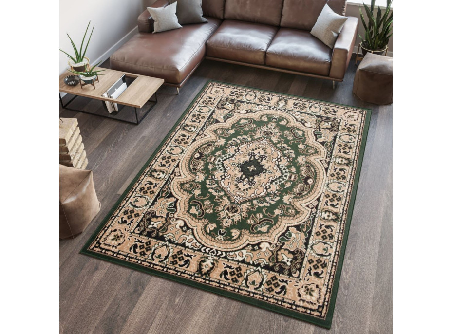 Kusový koberec ATLAS Orient - béžový/zelený
