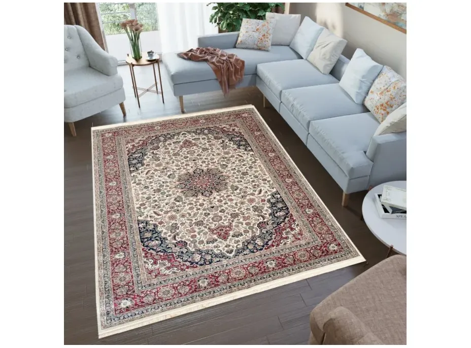 Kusový koberec ISFAHAN Baba - krémový/červený