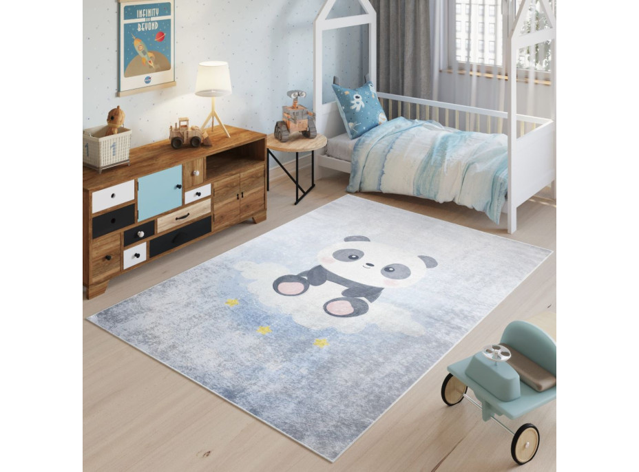 Dětský koberec EMMA - Panda na mráčku