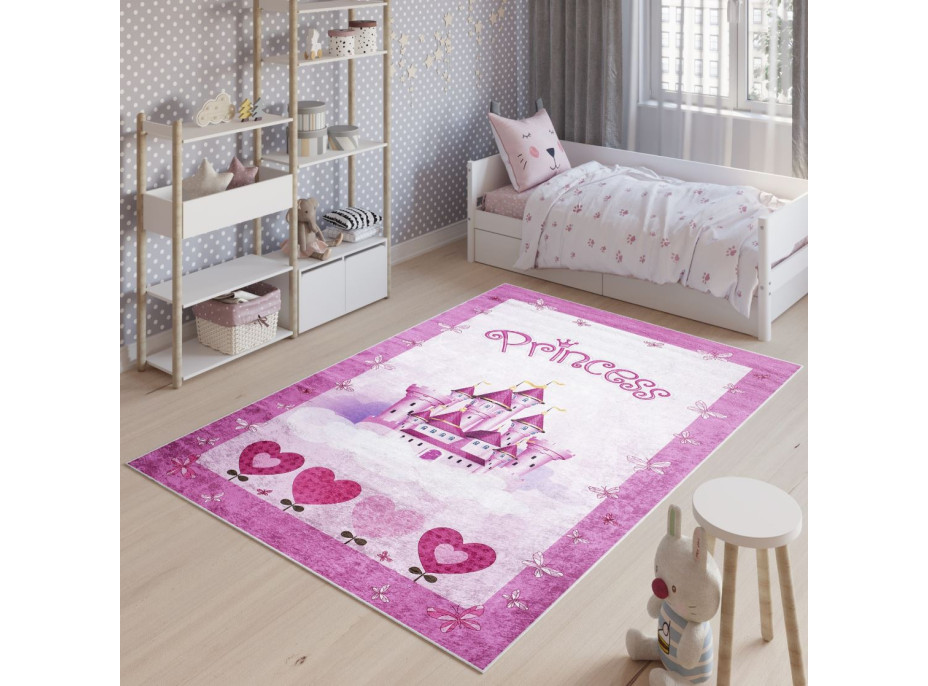 Dětský koberec EMMA - Zámek pro princeznu