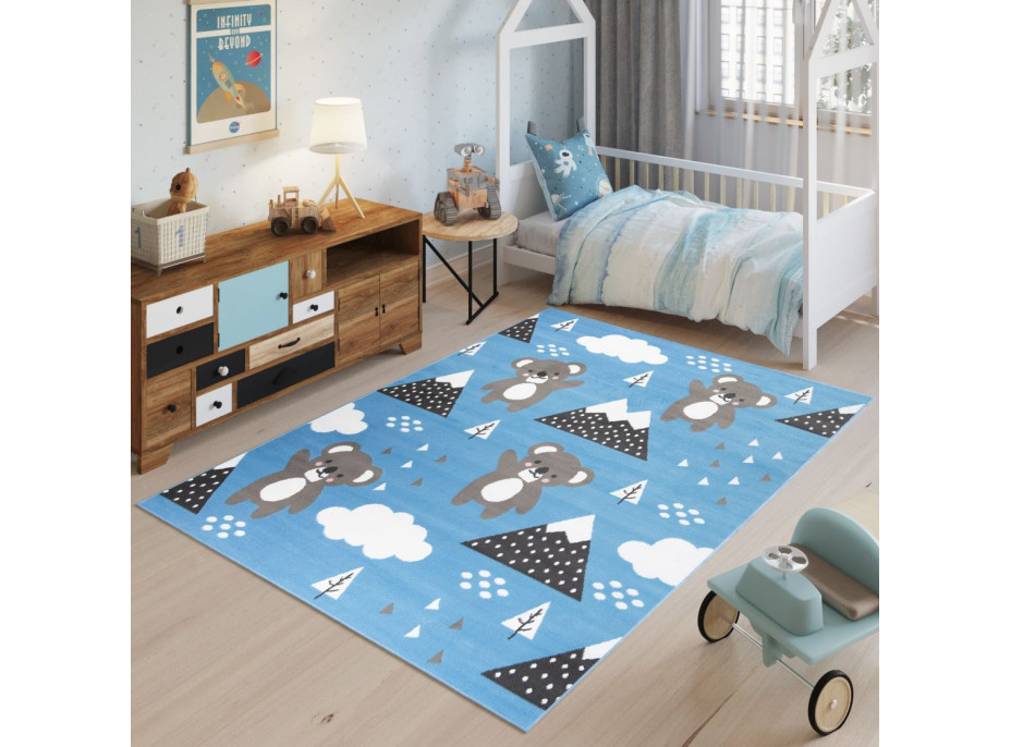 Dětský koberec JOLLY Blue - Medvídci koala