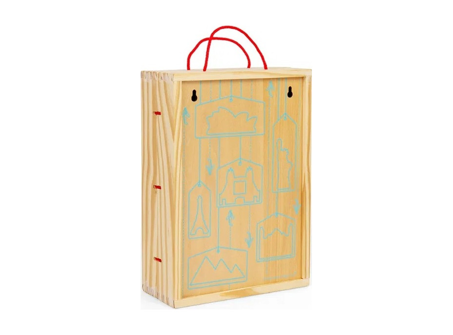 Bigjigs Toys Dřevěná cestovatelská hrací sada