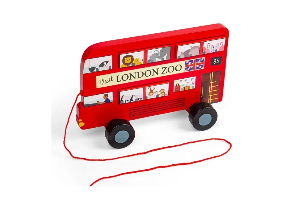 Bigjigs Toys Tahací hračka Londýnský autobus