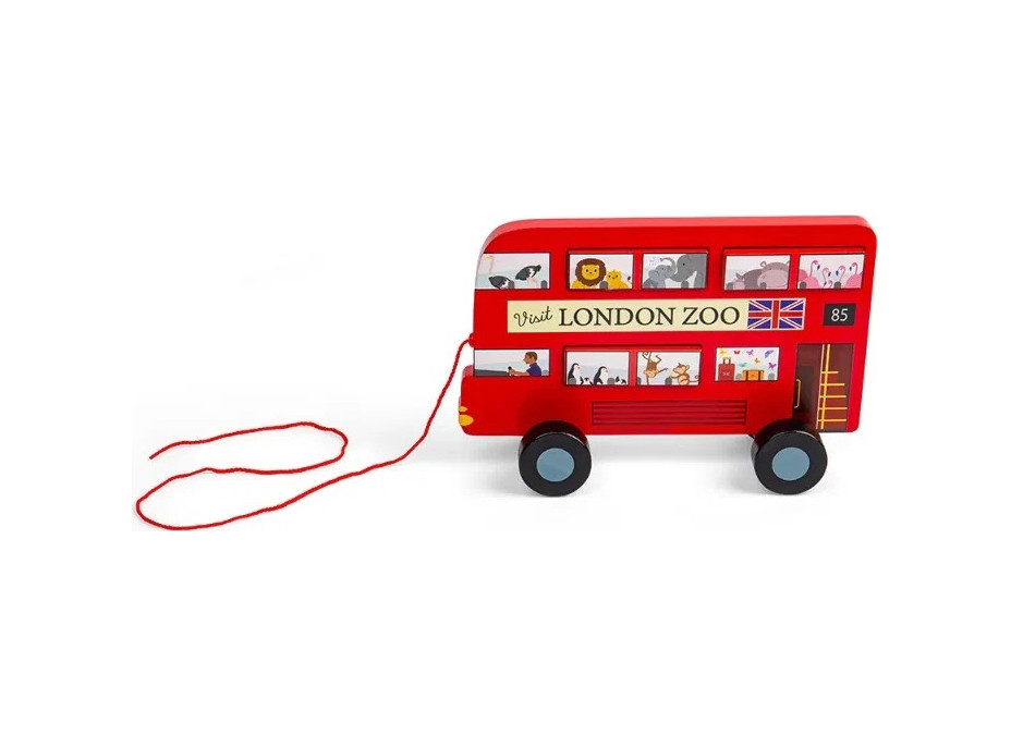 Bigjigs Toys Tahací hračka Londýnský autobus