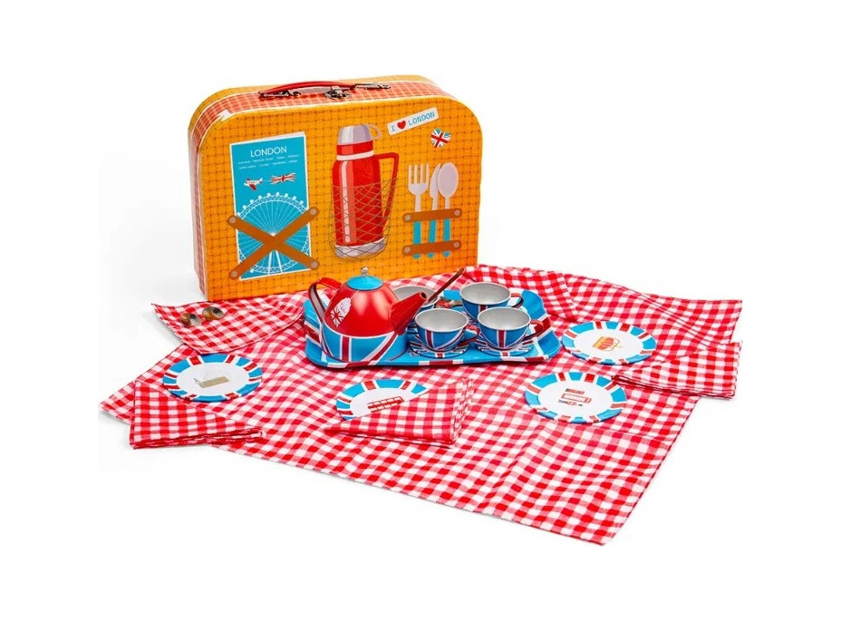 Bigjigs Toys Čajová sada v kufříku Londýn
