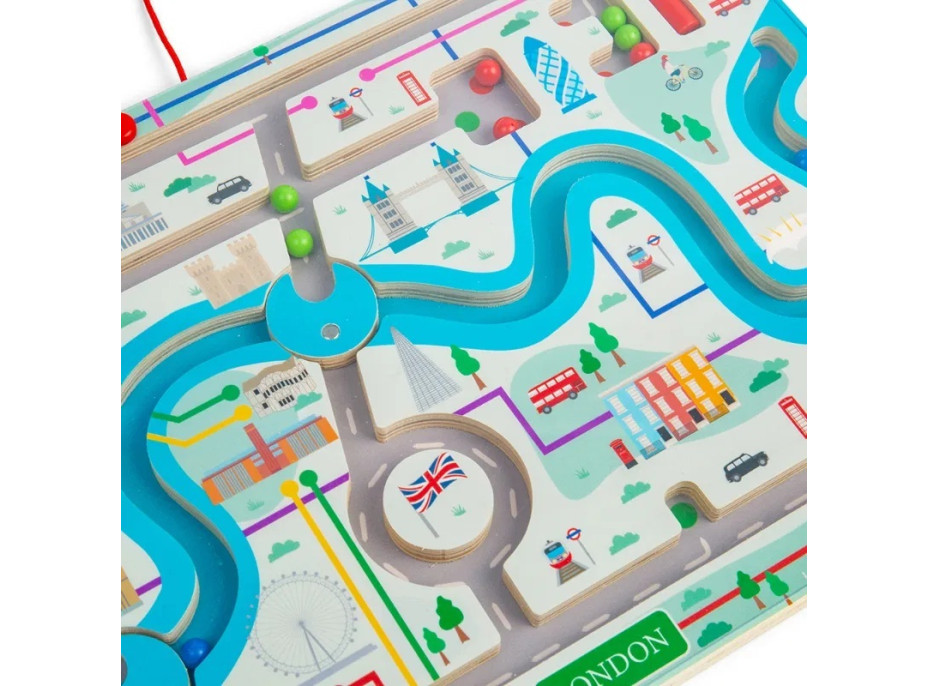 Bigjigs Toys Magnetické bludiště Londýn