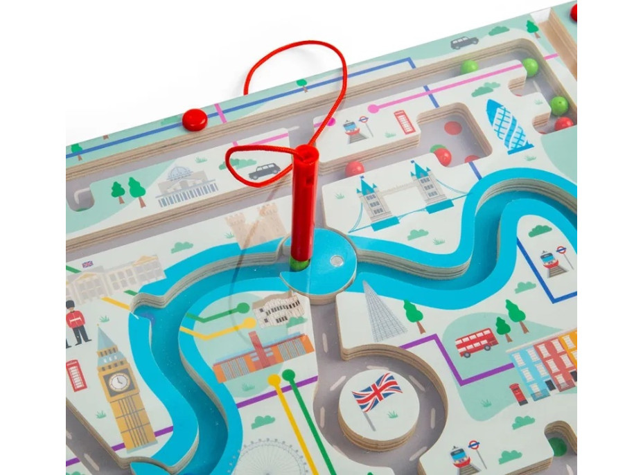 Bigjigs Toys Magnetické bludiště Londýn