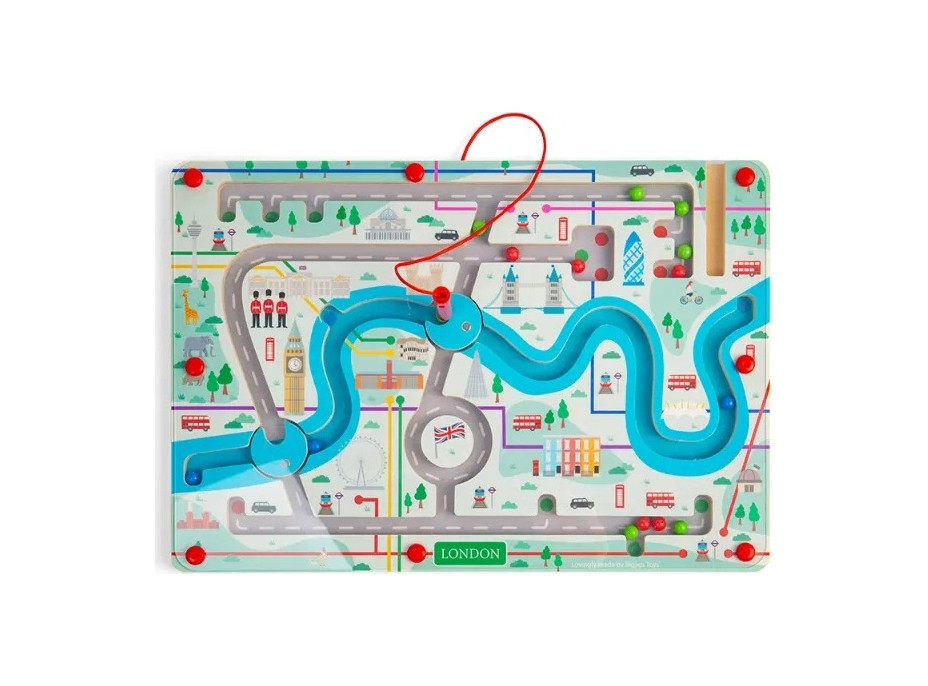 Bigjigs Toys Magnetické bludiště Londýn
