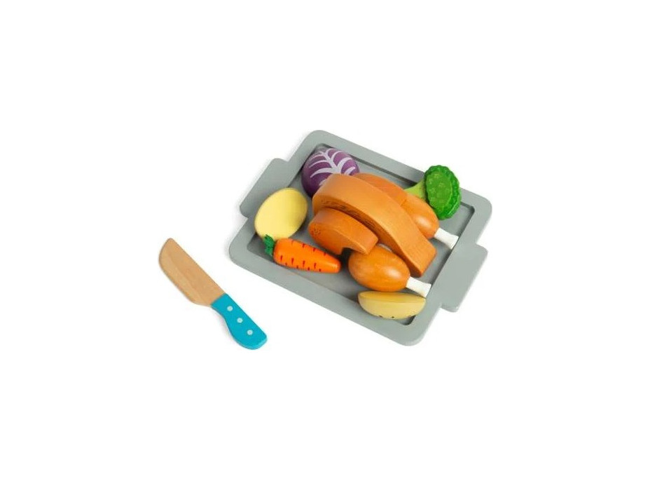 Bigjigs Toys Sada Pečené kuře se zeleninou