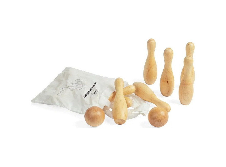 Bigjigs Toys Dřevěné kuželky